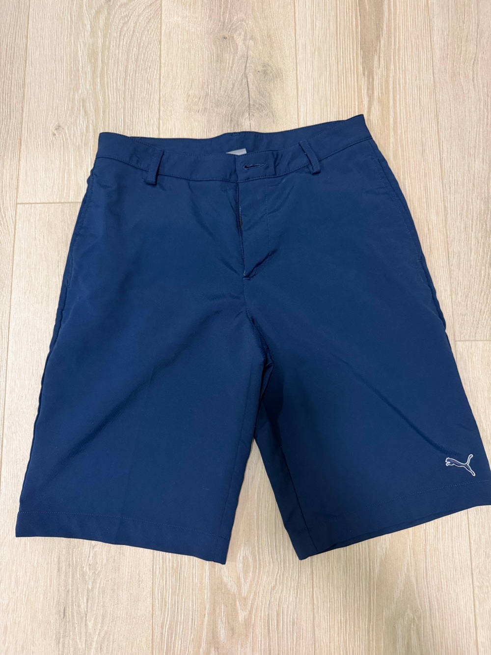 Puma Navy Blue Kids Golf Shorts